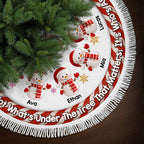 Under The Tree That Matters With Snowmen and Snowflakes