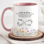 Love Between Aunt & Niece, Flowers And Butterflies