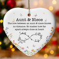 The Love Between An Aunt & Niece, Flowers And Hearts