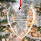 Love Between Aunt & Niece, Flowers And Butterflies Ornament