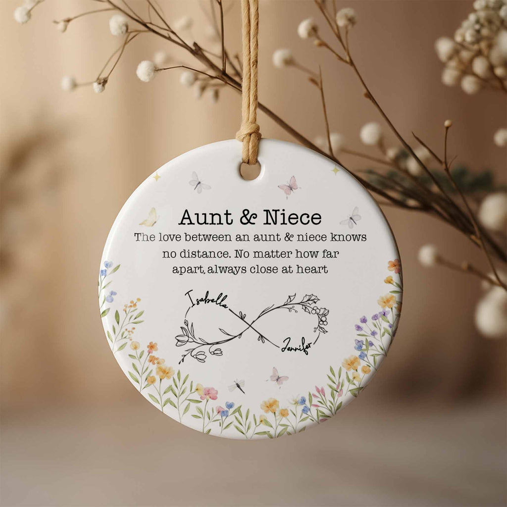 The Love Between An Aunt & Niece, Flowers And Butterflies