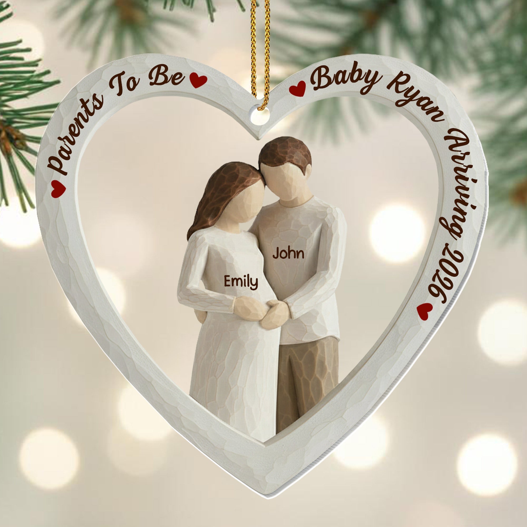 Parents To Be, Baby Arriving, Couple In Heart