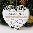 The Bond Between An Aunt & Niece, Hearts, Floral Design