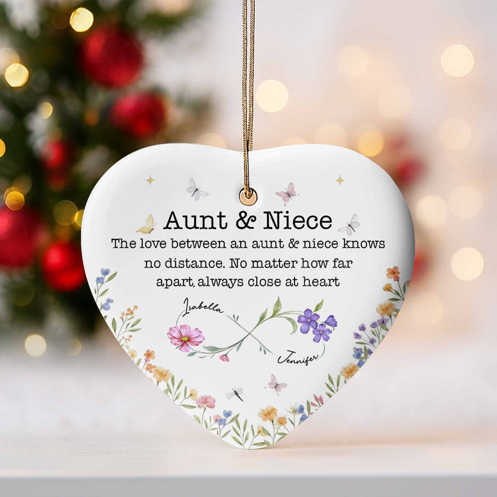 The Love Between An Aunt & Niece, Flowers And Butterflies
