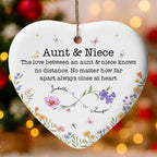 The Love Between An Aunt & Niece, Flowers And Butterflies