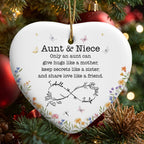 Aunt & Niece Sharing Love Like A Friend With Flowers And Butterflies
