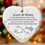 Aunt & Niece Forever Bond With Flowers And Butterflies