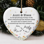 Aunt & Niece Forever Bond With Flowers And Butterflies