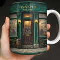 Our Pub Featuring Green Irish Pub Storefront With Barrel And Chairs