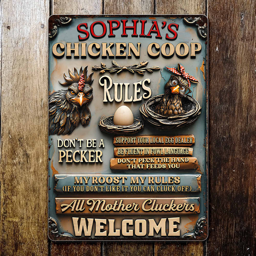 Chicken Coop Rules With Chickens And Eggs