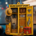 Golden Harvest Apiary With Bee And Equipment