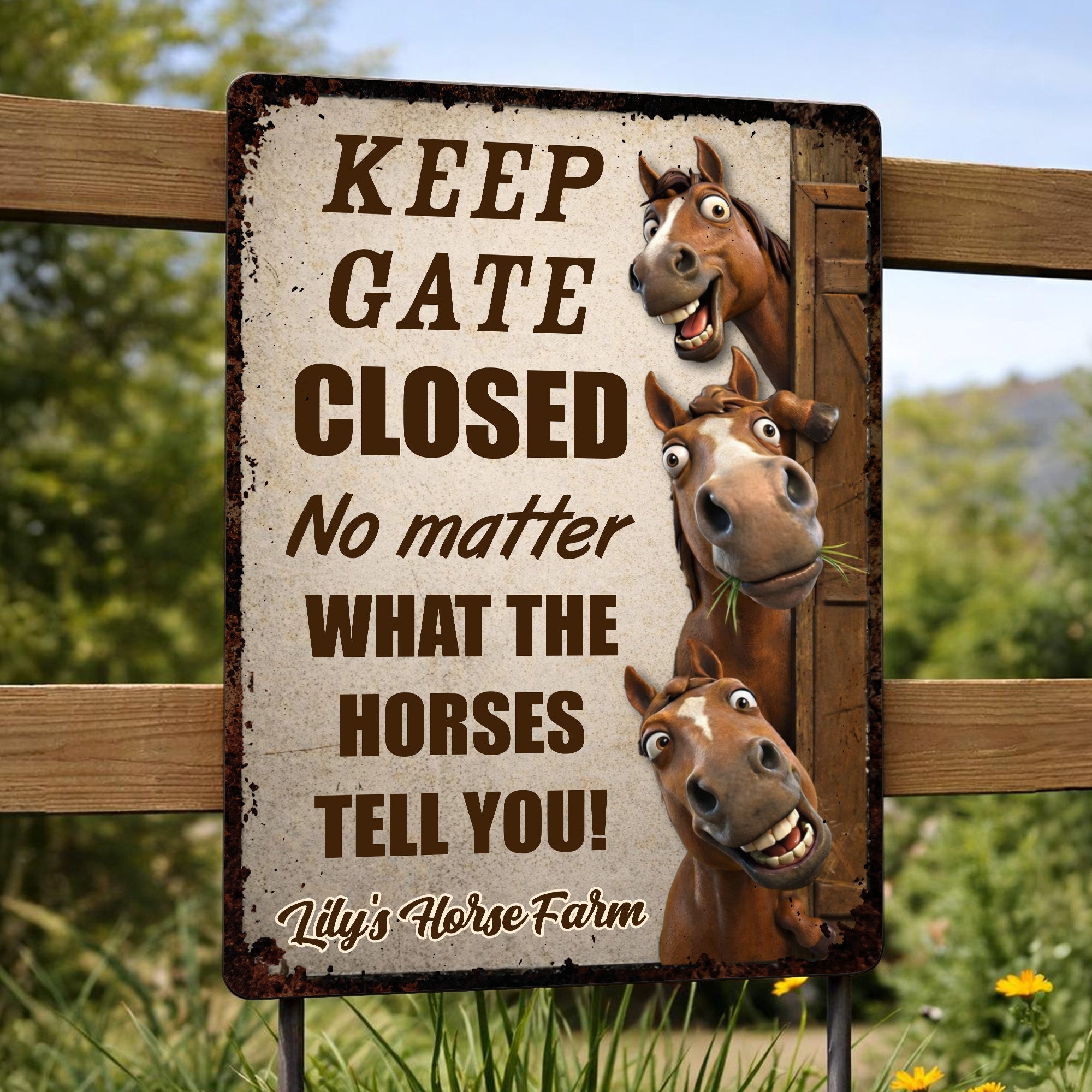 Keep Gate Closed No Matter What Horses Tell You