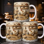 Fresh Eggs With Charming Chickens Design