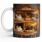 Personalized Chicken Coop Mug With Farm Fresh Design