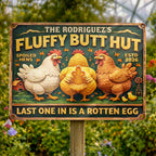 Fluffy Butt Hut Spoiled Hens, Farmhouse Style