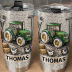 Customizable Farm-Themed Design With Tractor And Chickens
