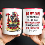 Firefighter David Smith, Gear, Helmet, and Axe