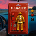 Custom Firefighter Themed Acrylic Ornament With Fire Department Equipment