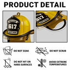 Personalized Firefighter Helmet Keychain