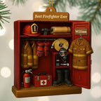 Best Firefighter Ever With Gear And Helmet