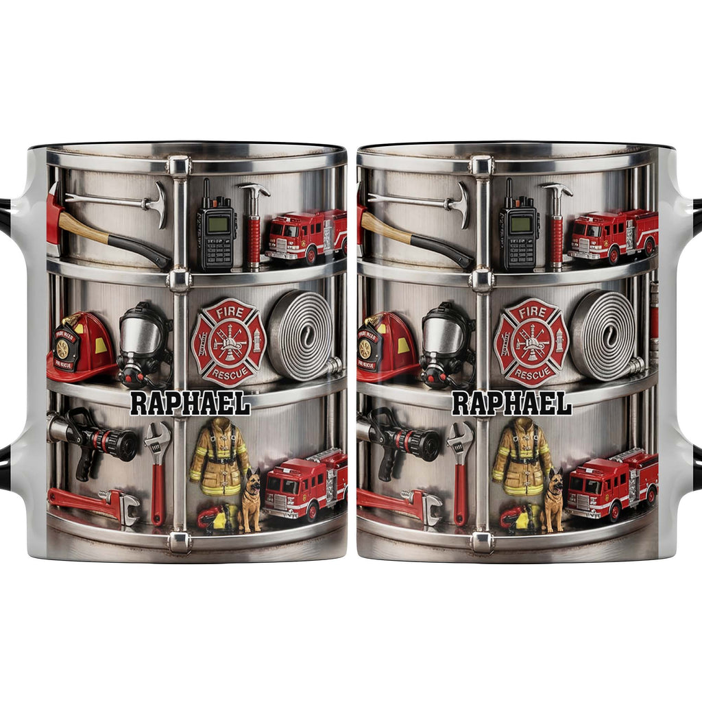 To My Brave Firefighter Fire Truck and Gear