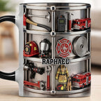 To My Brave Firefighter Fire Truck and Gear