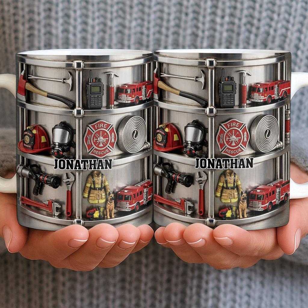 Fire Rescue Themed Personalized Coffee Mug