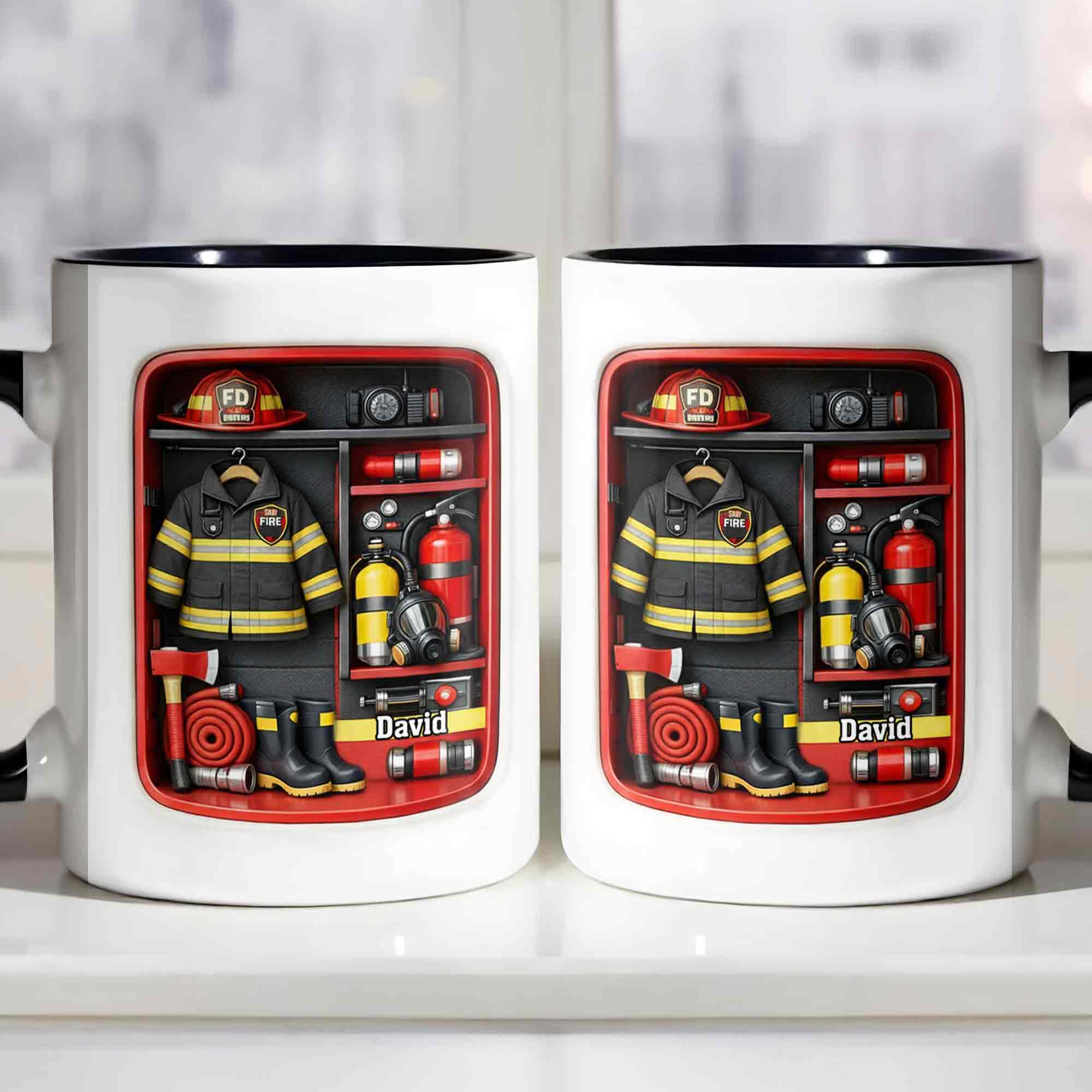 Always Ready Firefighter Gear Locker With Helmet And Axe