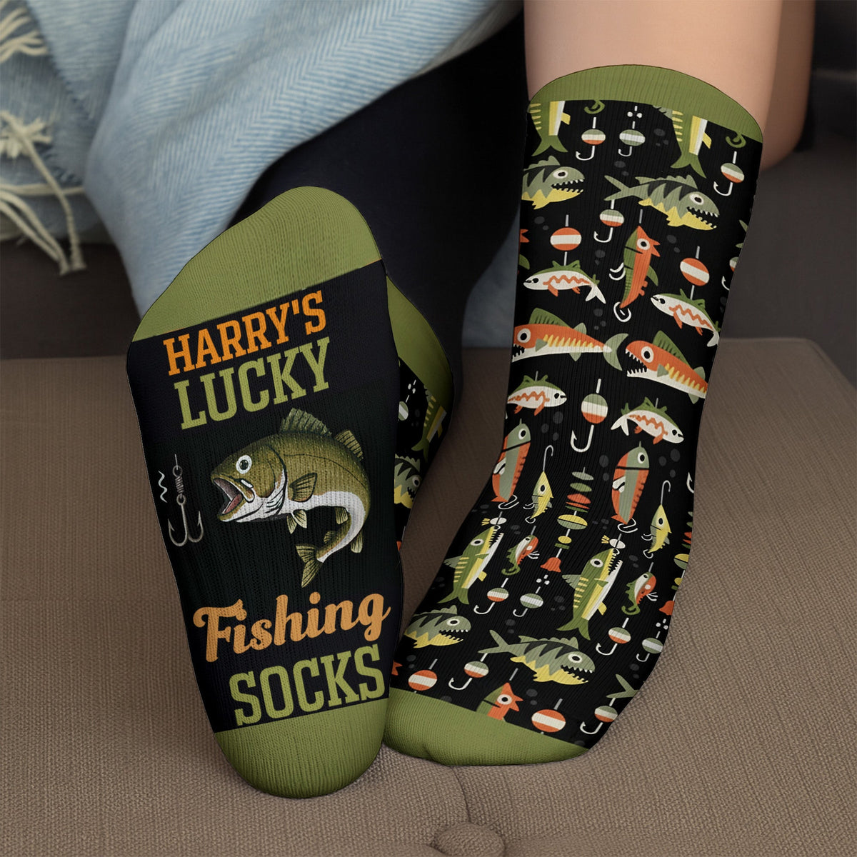 Lucky Fishing Comfortable Socks