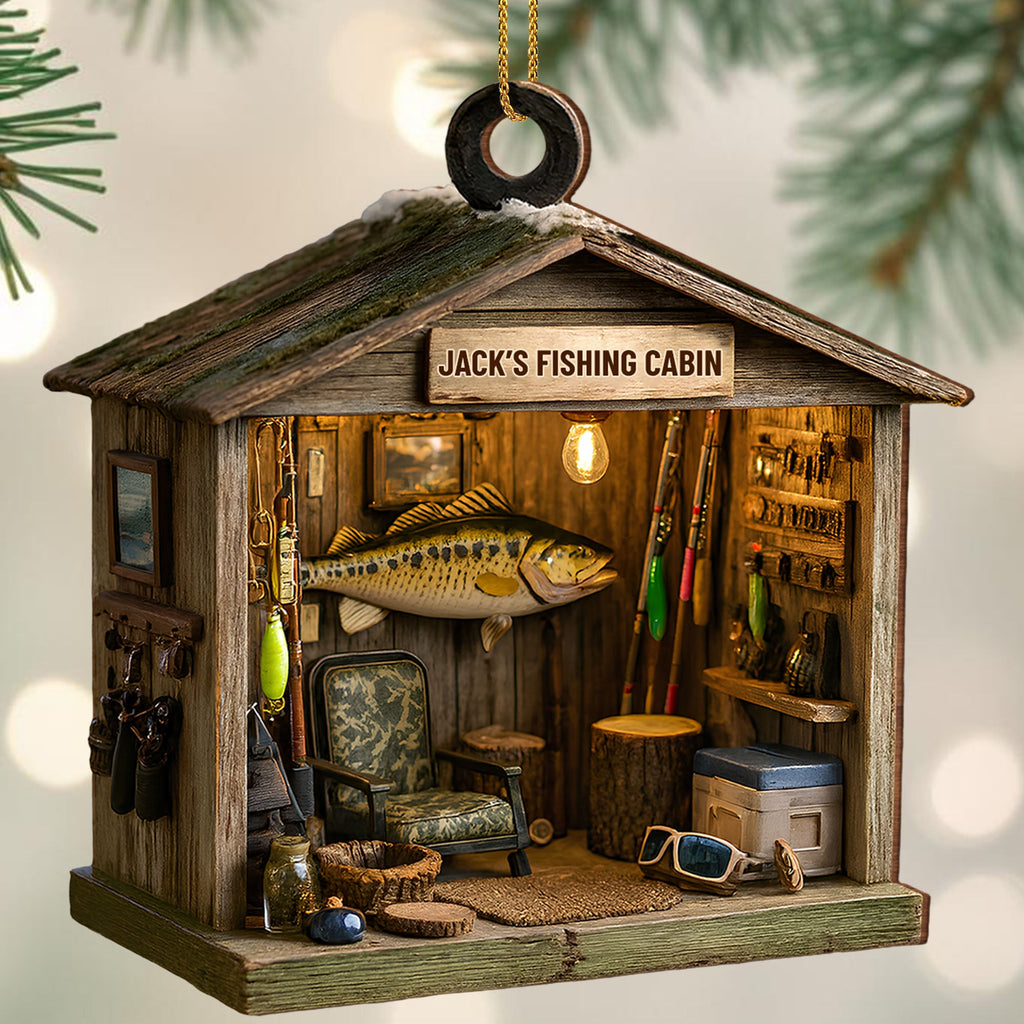 Jack's Fishing Cabin, Perfect For Fish And Fishing Rod Enthusiasts