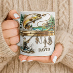 Personalized Gift For Fishing Enthusiasts With Fisherman And Lures