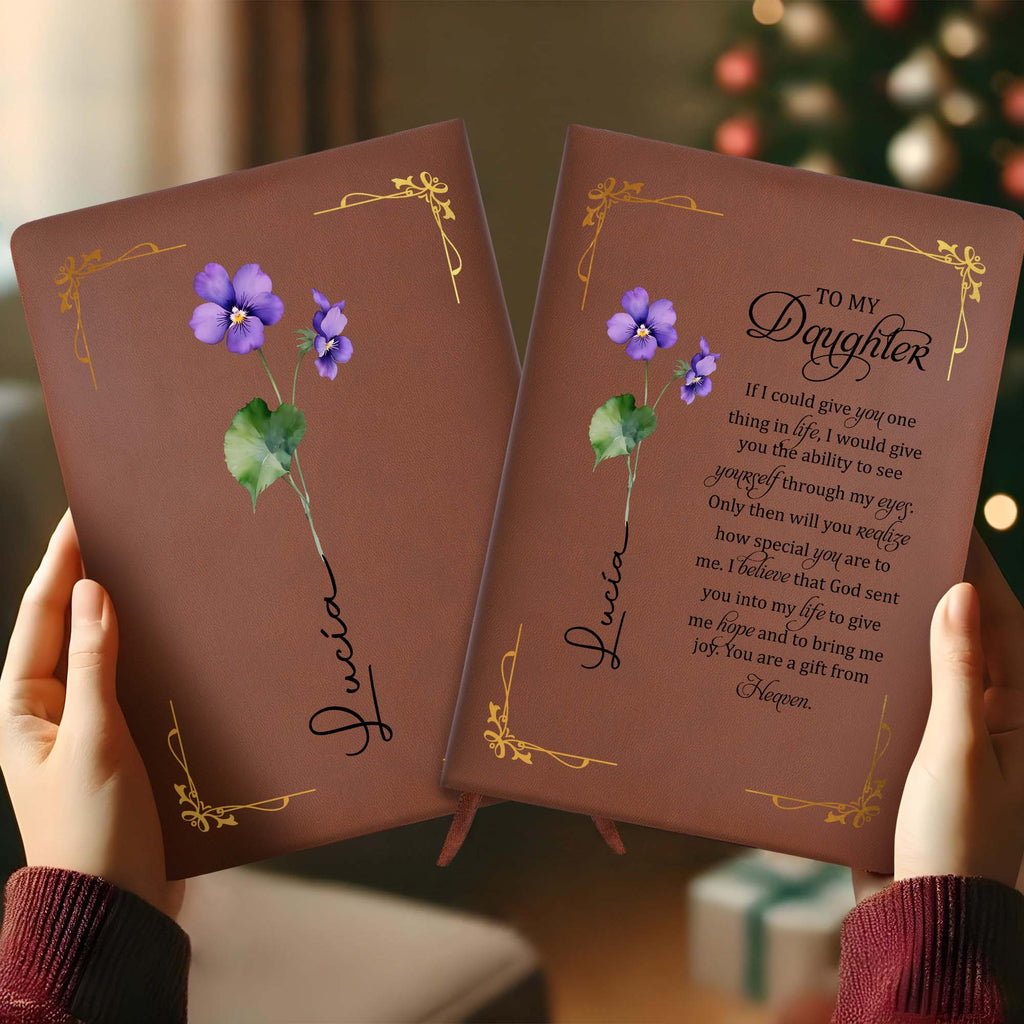 Gift From Heaven Personalized Leather Journal