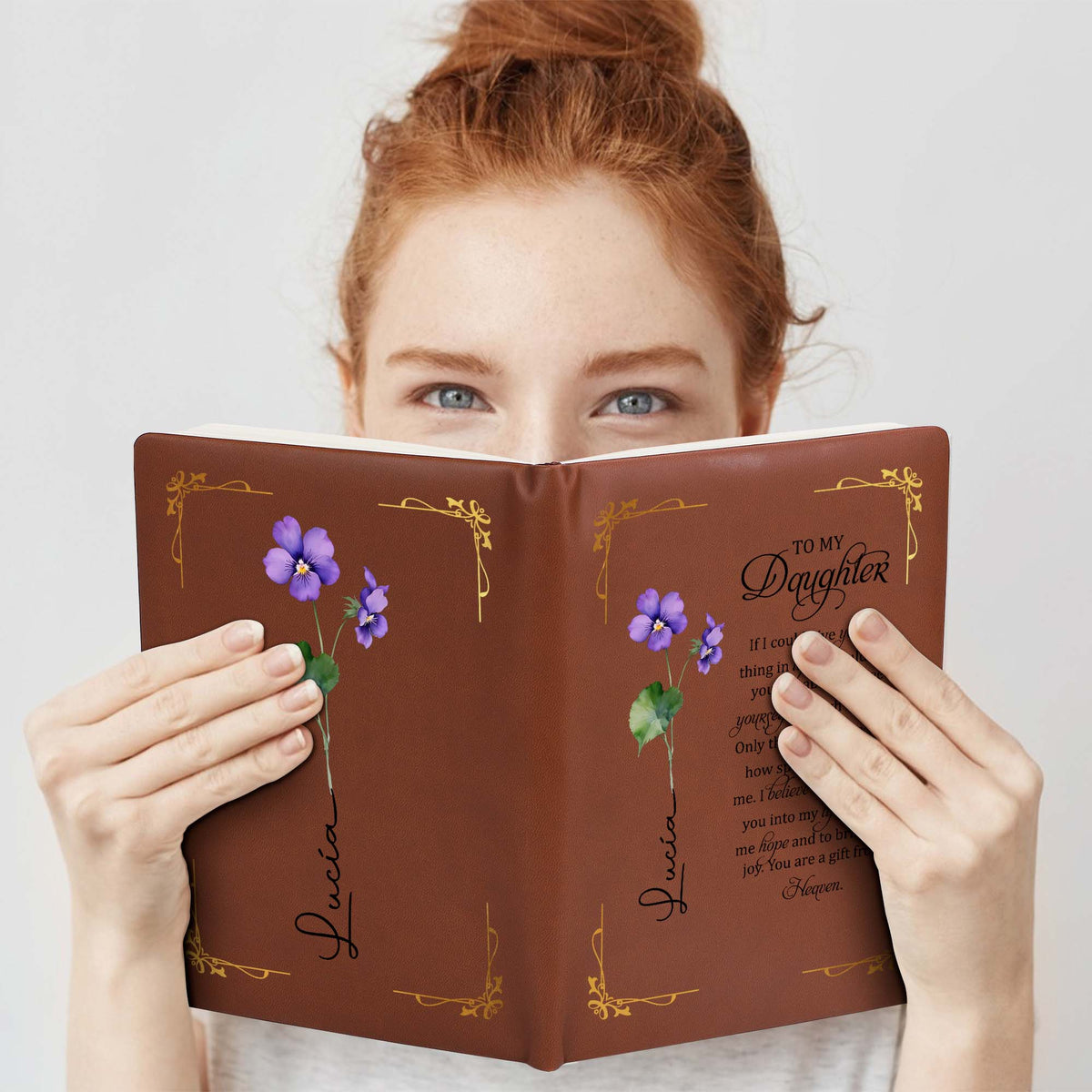 Gift From Heaven Personalized Leather Journal