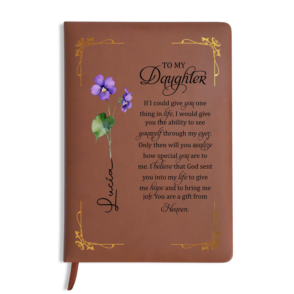 Gift From Heaven Personalized Leather Journal