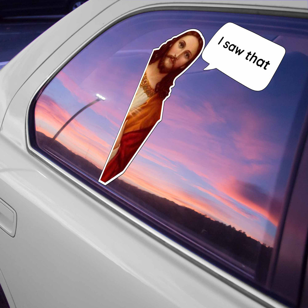 I Saw That, Religious Figure With Speech Bubble