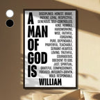 A Man Of God, Inspirational And Spiritual Poster