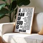 A Man Of God, Inspirational And Spiritual Poster
