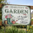 A Beautiful Garden Is A Work Of Heart, Flowers And Garden Boots