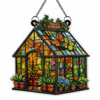 Brighten Your Windows With Colorful Butterflies And Flowers - Personalized Custom Suncatcher - GAR028_CSUN