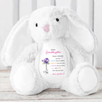 To My Granddaughter, Always Remember You Are Braver, Stuffed Bunny and Flowers