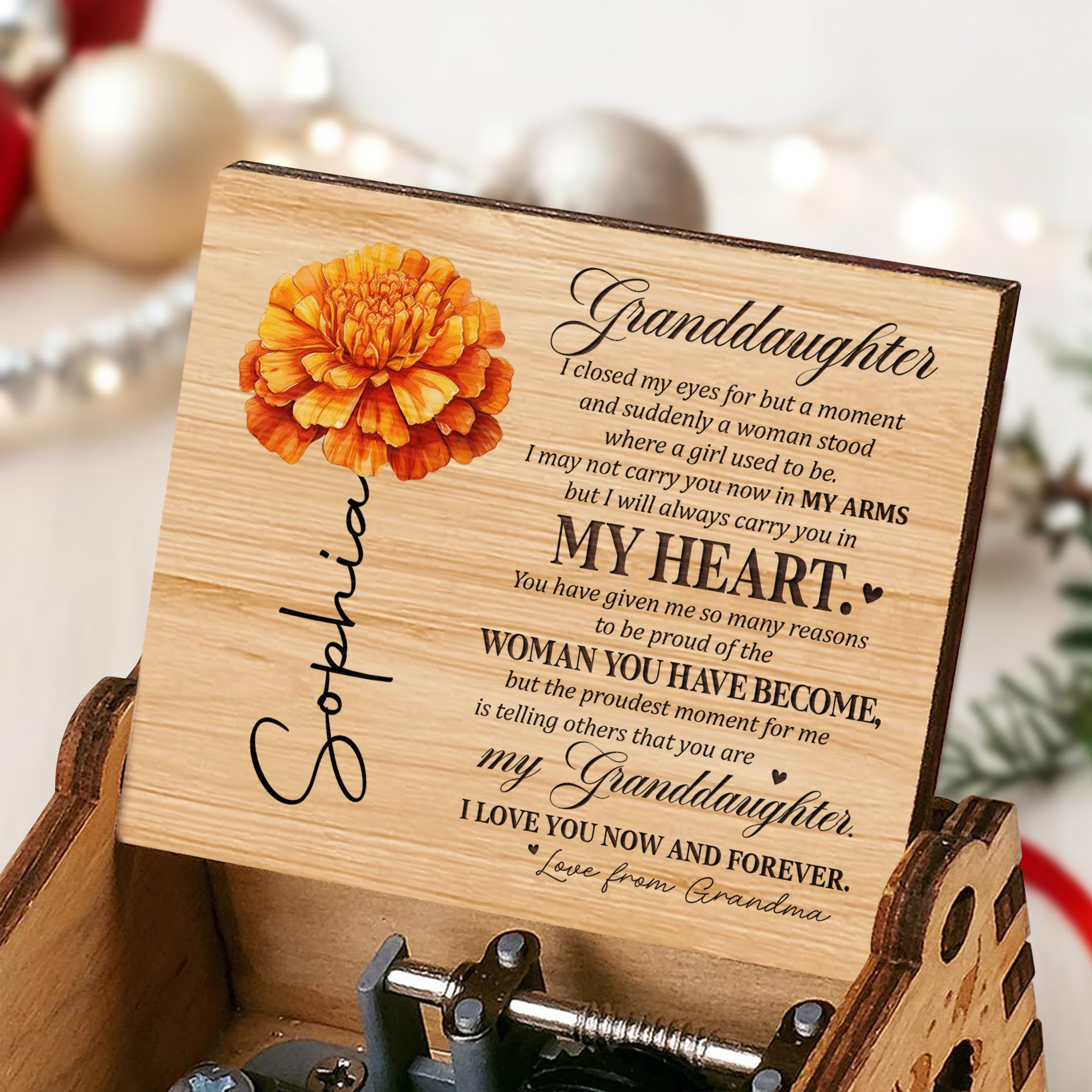 Heartfelt Message To Granddaughter With Flower