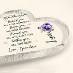 Love Message To Granddaughter With Pansy Flower
