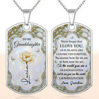 To My Granddaughter Love Forever Flower and Butterflies