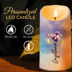 Gift From Heaven Pansy Flower, Custom Decorative Message