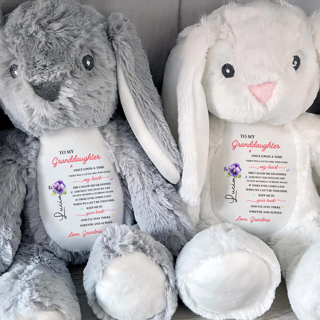 To My Granddaughter, Once Upon A Time, Bunny And Flowers