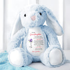 To My Granddaughter, Once Upon A Time, Bunny And Flowers