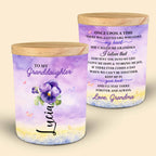 To My Granddaughter Butterfly And Floral Heartfelt Message