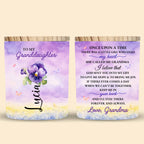 To My Granddaughter Butterfly And Floral Heartfelt Message