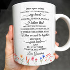 Grandmother Granddaughter Love Message With Pansy Flower Design - Personalized Custom Coffee Mug - GDT108_MG