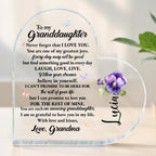 Love And Life Promises To Granddaughter With Butterflies And Flowers
